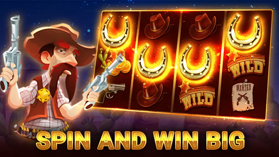 Các trò chơi slot đầy màu sắc với biểu tượng jackpot và vòng quay